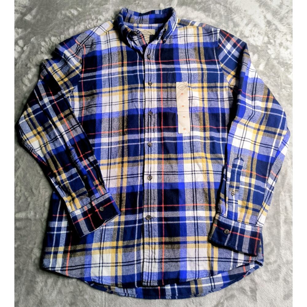 St. John's Bay Men's Super Soft Flannel Shirt Size M, NWT